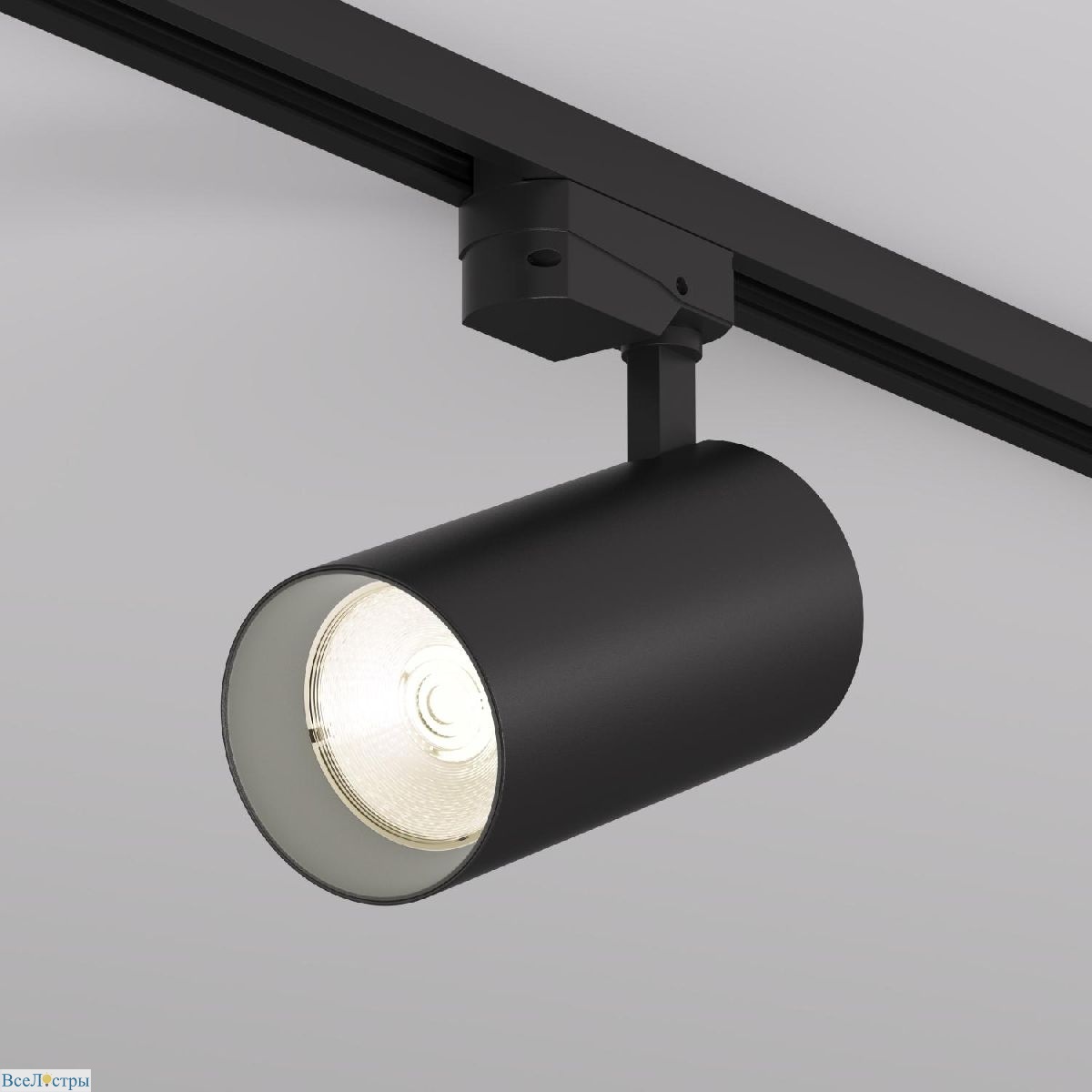 трековый однофазный светильник denkirs solid koper dk6455-bk