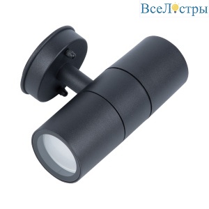 Уличный настенный светильник Uniel UUL-S22D-2x35W/GU10 IP65 BLACK UL-00011272