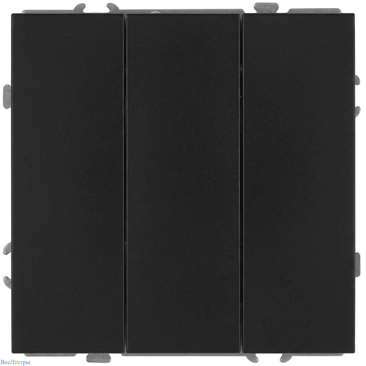 выключатель эра galaxy 15-1107-05 тройной 10ах-250в ip20 антрацит б0070722