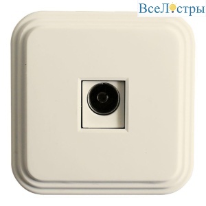 Розетка телевизионная TV Stekker Брест слоновая кость PST00-20-20 49063