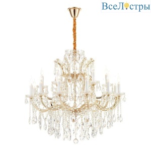 Подвесная люстра iLamp Diamond 6071-18 GD+CL