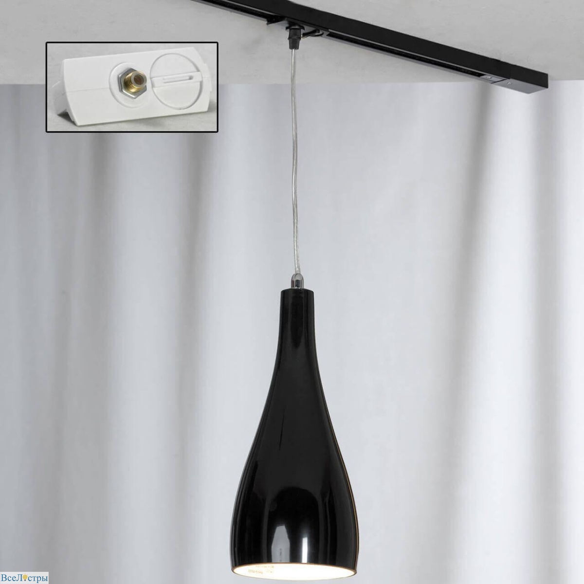 трековый светильник однофазный lussole rimini track lights lsf-1196-01-taw