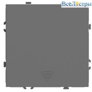 Выключатель 1-клавишный самовозвратный (механизм) Stekker Эмили 250В 10А RSW10-5112-10 платиново-серый soft touch 50328