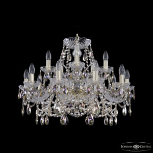 Подвесная люстра Bohemia Ivele Crystal 1411/10+5/240 G R801