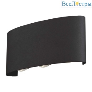 Уличный настенный светодиодный светильник Elektrostandard 1551 Techno Led черный 4690389068027