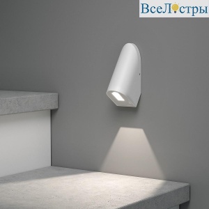 Уличный настенный светодиодный cветильник Elektrostandard Bit 35168/D белый a063975
