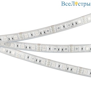 Светодиодная лента герметичная Arlight RTW-PU-B60-12.5mm 12V RGB (14.4 W/m, IP68, Wire 2m, 5m) 029599(3)