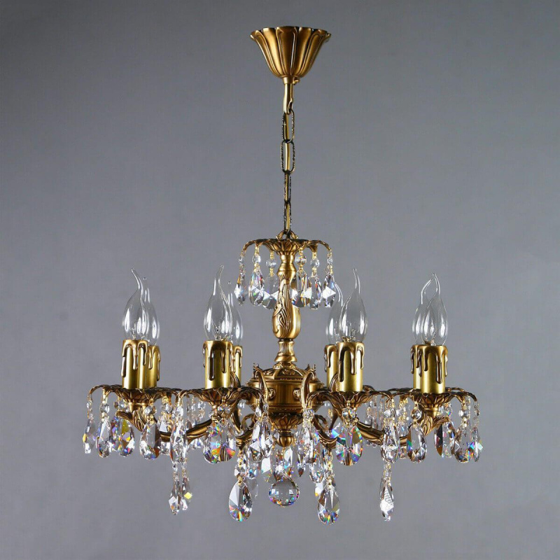 подвесная люстра ambiente benisa 2226/8 ab tear drop