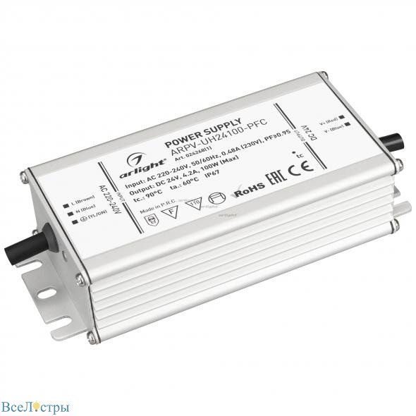 блок питания для светодиодной ленты arlight arpv 024268(1)