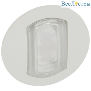 Лицевая панель Legrand Celiane переключателя с этикеткой белая 067805
