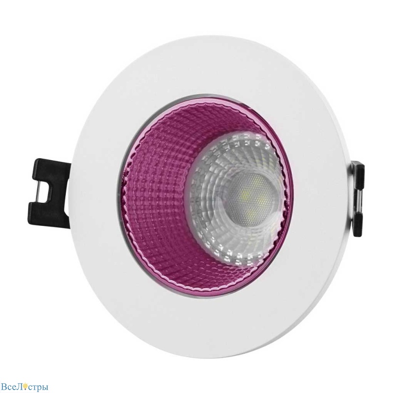 встраиваемый светильник denkirs dk3061-wh+pi