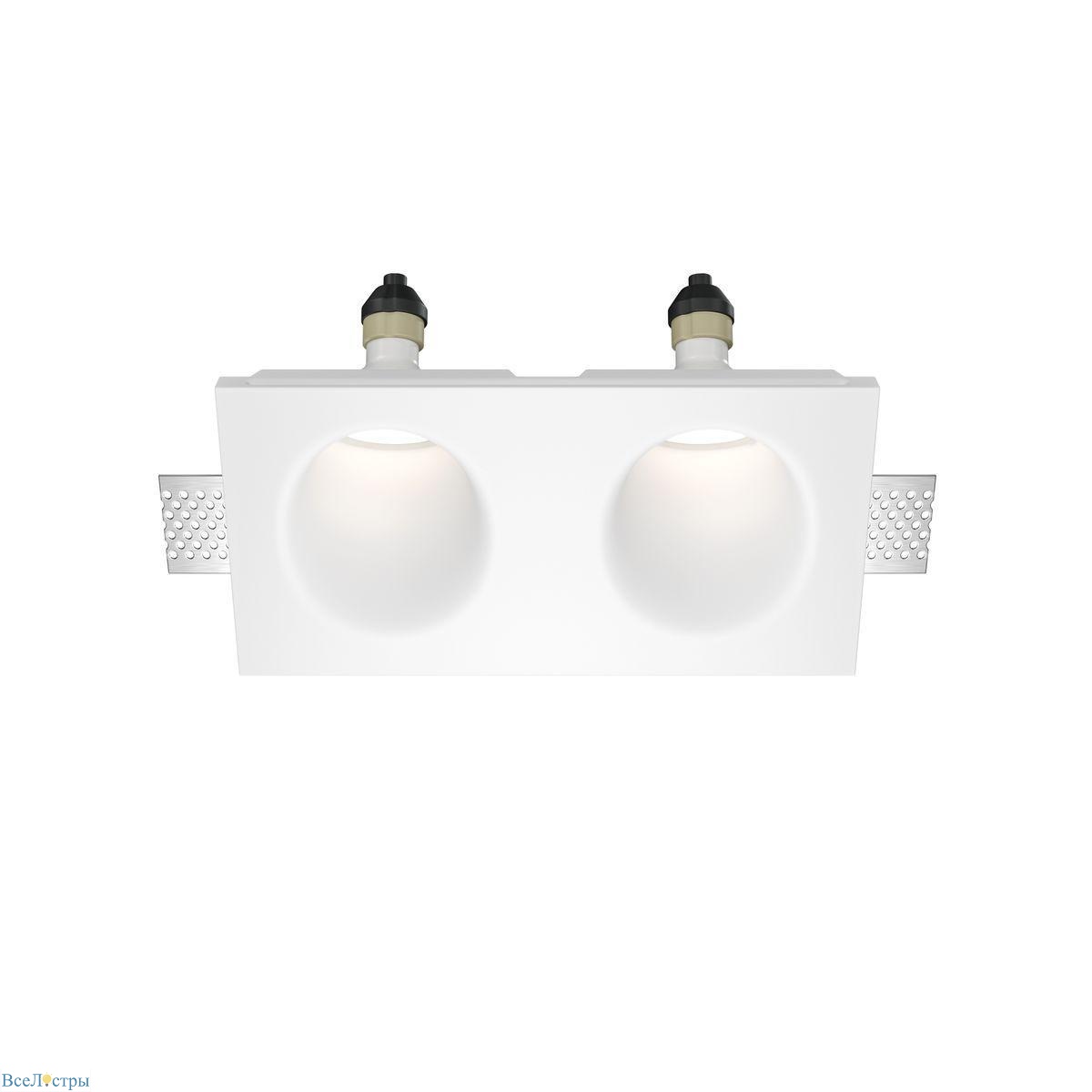 встраиваемый светильник maytoni technical gyps modern dl002-ww-02-w