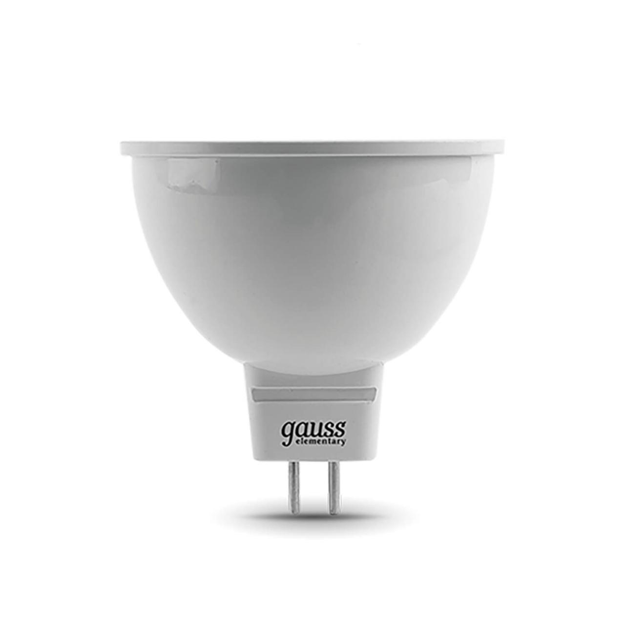лампа светодиодная gauss gu5.3 3.5w 4100k матовая 13524