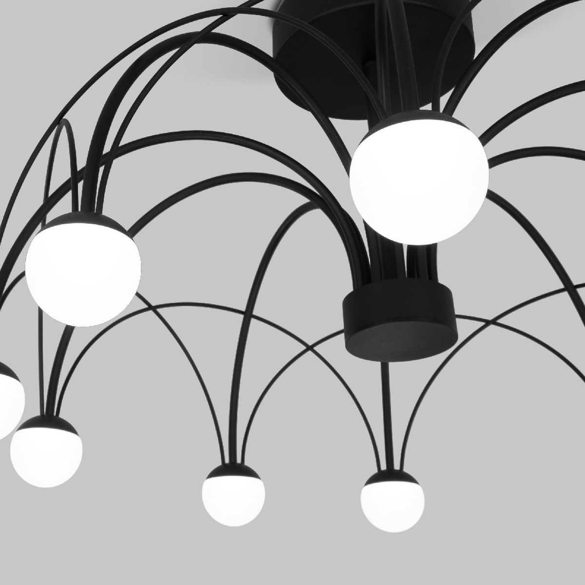 люстра на штанге eurosvet ragno 90035/10 led черный a069307