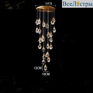 Каскадная люстра ImperiumLoft Cristel One 193597-26
