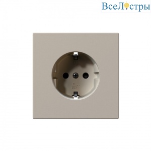 Розетка SCHUKO с защитными шторками 16A 250V 2P+T, цвет Сахара Jasmart FD5501SH