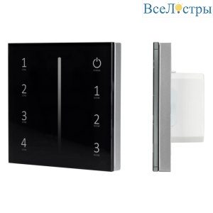 Панель Arlight Smart-P34-Dim-IN Black (230V, 0-10V, Sens, 2.4G) 028112