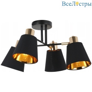 Потолочная люстра Illumico IL6116-4COU-79 BK GD