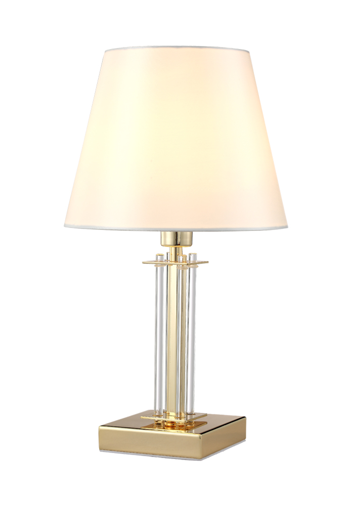 настольная лампа crystal lux nicolas nicolas lg1 gold/white