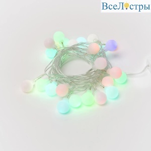 Светодиодная гирлянда (09580) Uniel Радуга 220V разноцветный ULD-S0280-025/DTA RGB IP20 RAINBOW