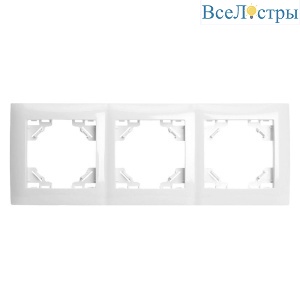 Рамка 3-постовая Stekker Эрна Элегант белый PFR00-9013-01 49631