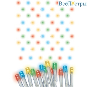Гирлянда на солнечных батареях (UL-00006539) Uniel Занавес USL-S-132/PT1515 Multicolor Curtain