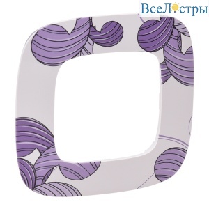 Рамка 1-постовая Legrand Valena Allure Флора белая 754361