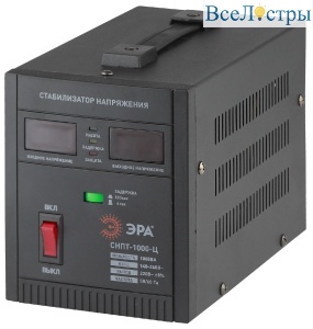Стабилизатор напряжения переносной Эра СНПТ-1000-Ц Б0020158