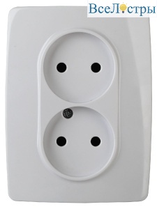 Розетка 2x2P Эра 12-2107-01 Б0031238