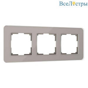 Рамка Werkel Elite на 3 поста дымчатый W0032417 4690389180750