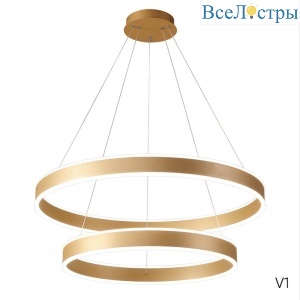 Подвесной светодиодный светильник Crystal Lux MUCHOS SP123W LED  GOLD