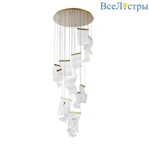 Подвесная светодиодная люстра Arte Lamp Grappolo A2283SP-14GO