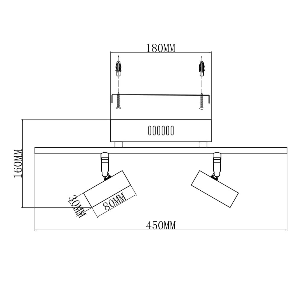 светодиодный спот moderli right v5044-2wl