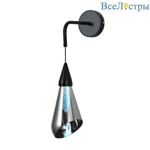 Бра Indigo Riflesso 11049/1W Black V000111L
