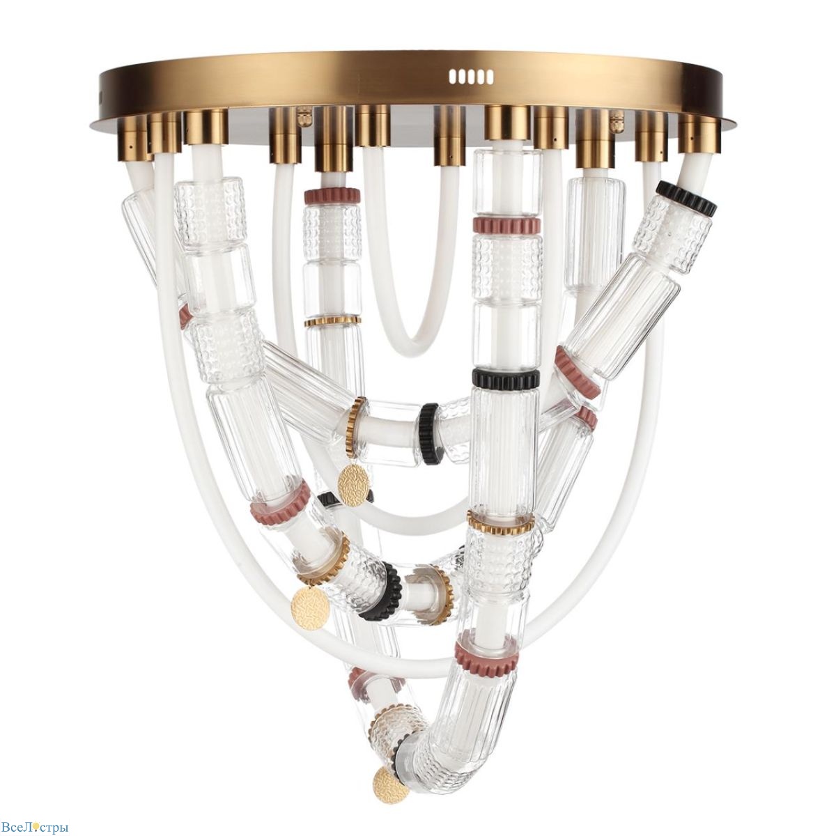 потолочная люстра odeon light l-vision collier 5455/80cl