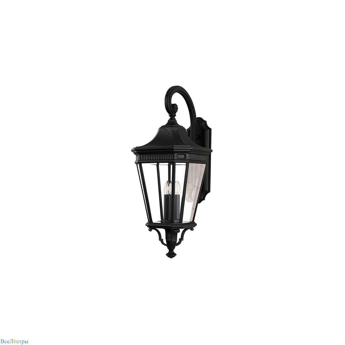 уличный настенный светильник feiss cotswold lane fe-cotsln2-l-bk