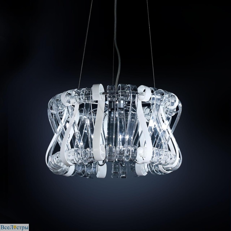 подвесная люстра citilux volution bianco el326p09.1
