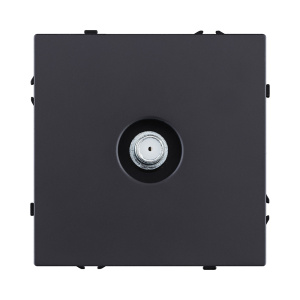Розетка TV, черный матовый Kollinger Eclipse EC-020BK