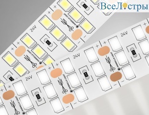 Светодиодная лента трехрядная Ambrella Light LED Strip 24В 2835 26Вт/м 4500K 5м IP20 GS3902