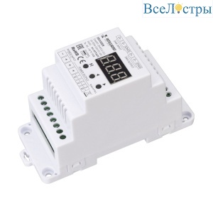 Декодер Arlight SMART-DMX512-103-62-RDM-DIN (12-48V, 3x6A) (IARL, IP20 Пластик) 027126(1)