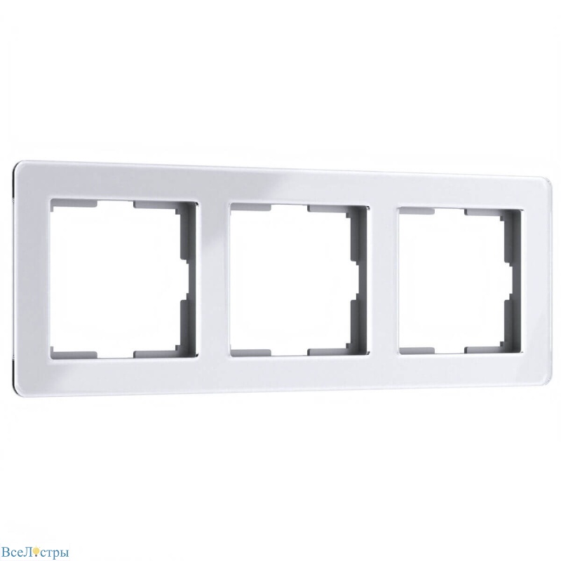 рамка на 3 поста werkel acrylic белый 4690389184871 w0032701
