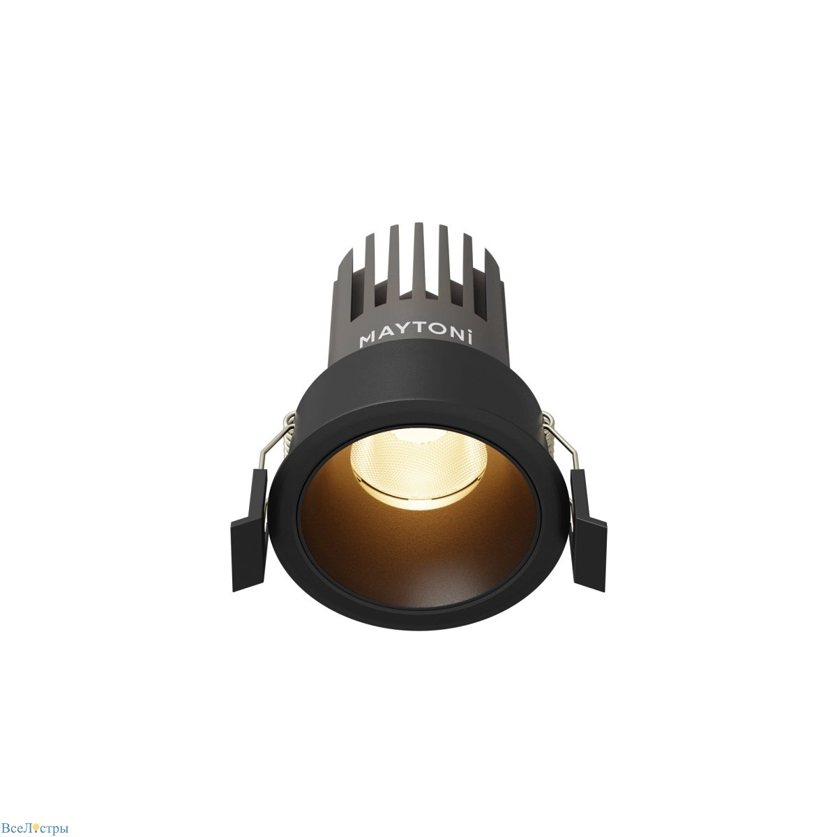 встраиваемый светильник maytoni technical dip dl115-10w-3k-b