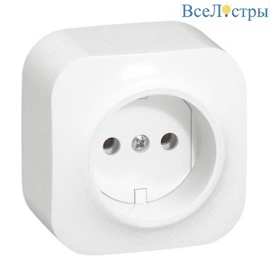 Розетка 2К Legrand Quteo 16A 250V б/з белая 782210
