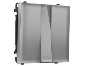Комплект механизма 3-кл выключателя SIGMA Сталь матовый 10A-250V QUANT PRO Ambrella Volt MS505010 (SP5050, PR133)