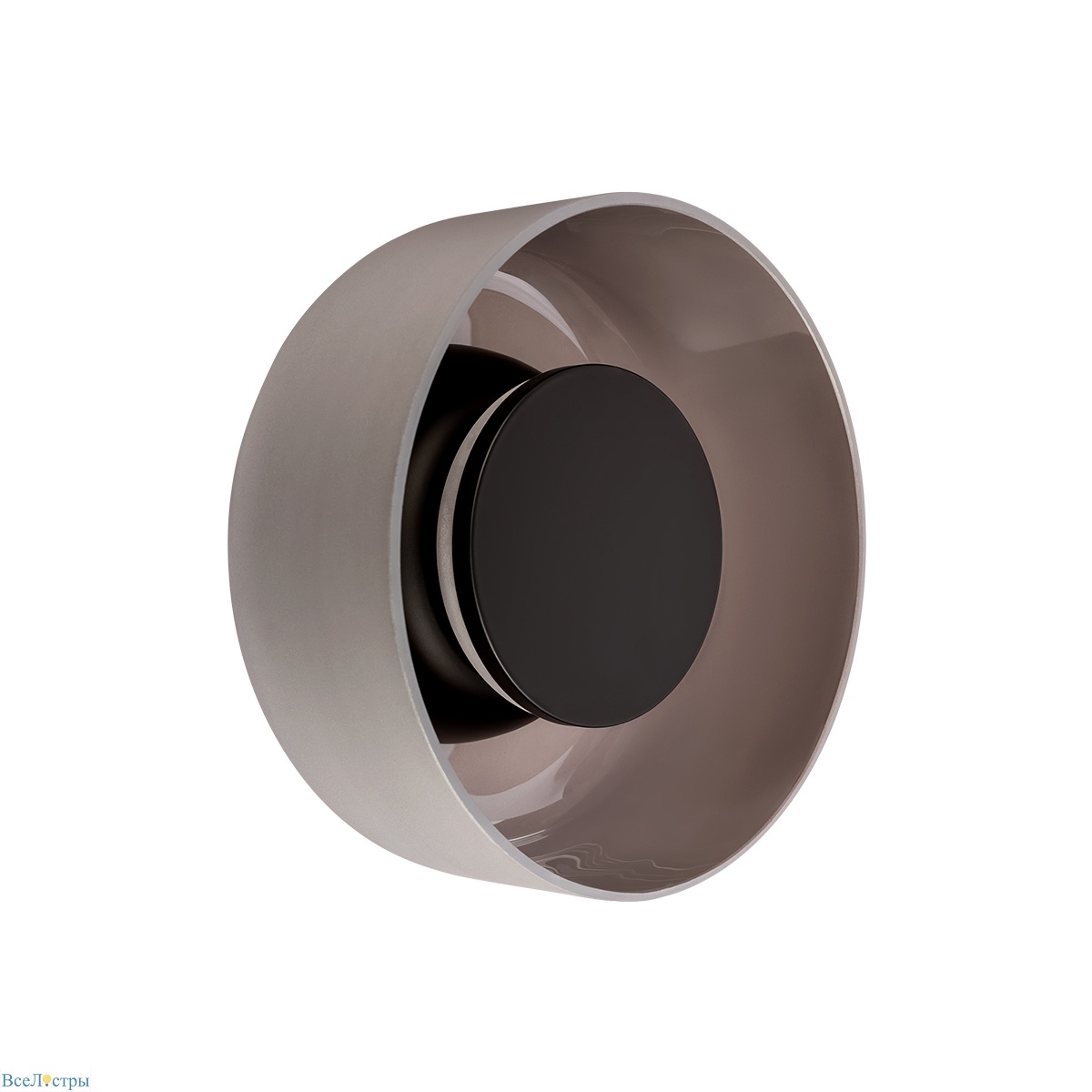 настенный светильник loft it totem 10466w smoke matte black