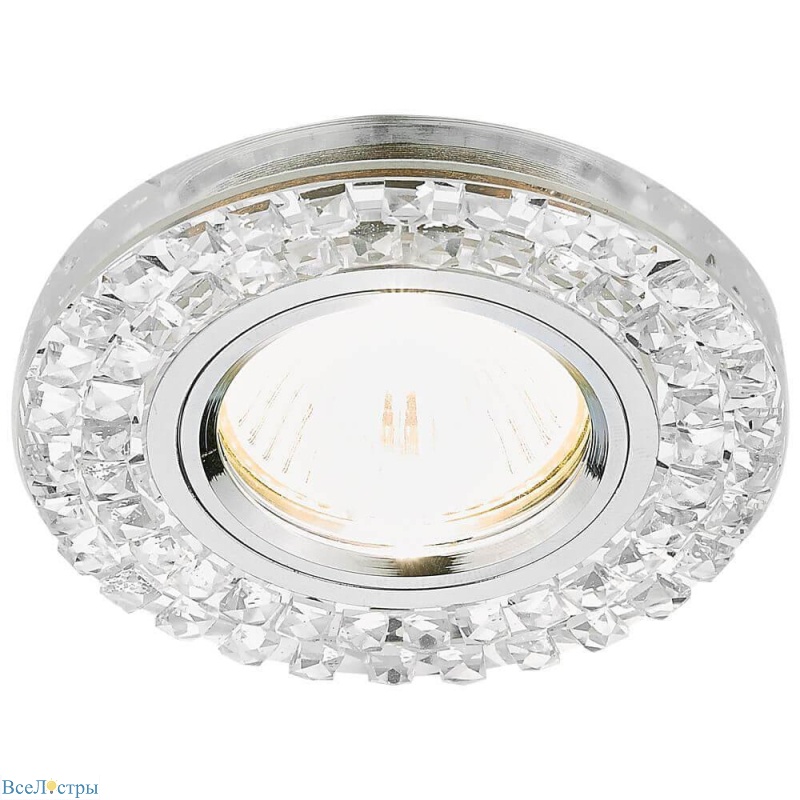 встраиваемый светильник ambrella light crystal k8060 ch s