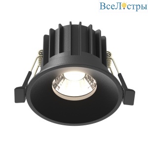 Встраиваемый светодиодный светильник Maytoni Round DL058-12W4K-B
