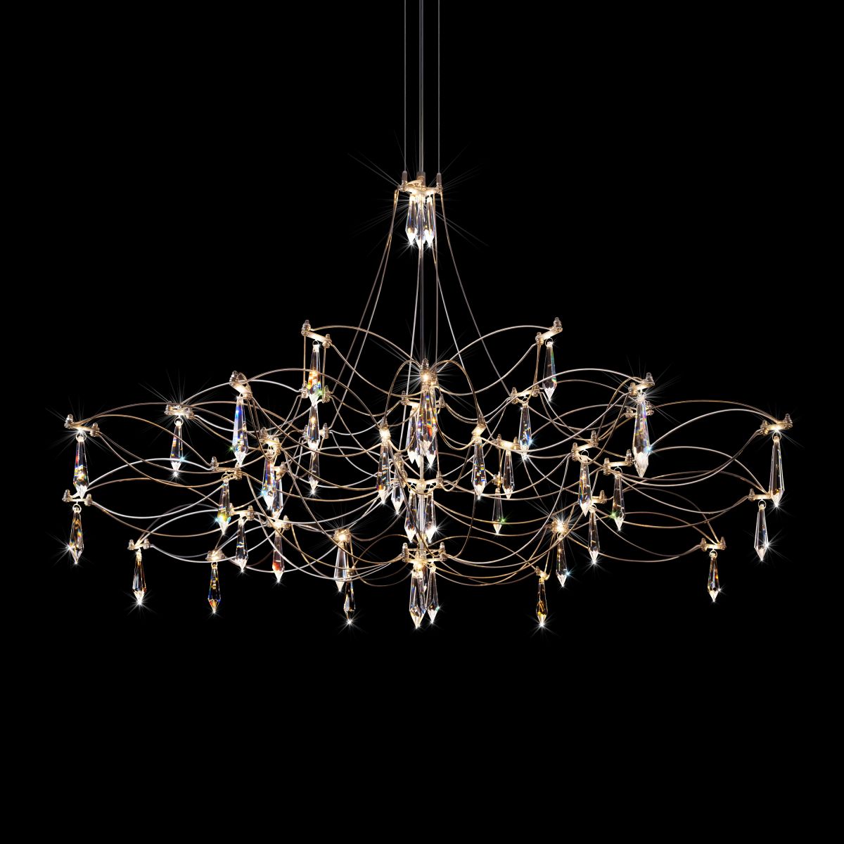 подвесная люстра loft it mira 10590/1000 silver asfour