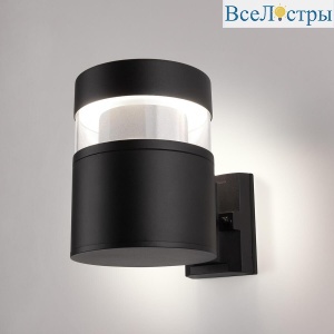 Уличный настенный светодиодный светильник Elektrostandard 1530 Techno Led чёрный 4690389163289