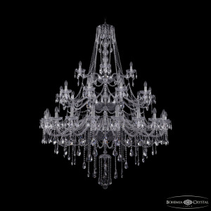 Подвесная люстра Bohemia Ivele Crystal 1415/20+10+5/530/3d Ni